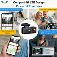 Caméra embarquée VIEVGUARB T42 4K avec vision nocturne, contrôle par application, double objectif, 4G LTE