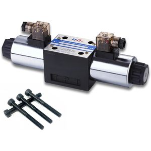 Válvula de Control Direccional Hidráulica Hanshang, Tamaño 6, 3 Posiciones, 4 Puertos, 2 Pines, 4 Vías, CC 12V, Tipo J - Product Image 1