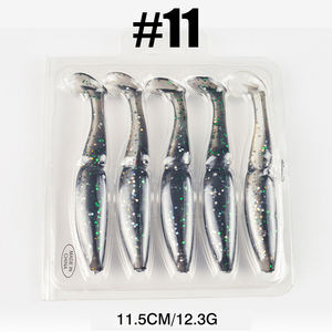 Guosong nouveauté grand jeu 11.5cm/12.3g Easy Shiner One up Shad leurres en plastique souple appâts de pêche pour bar brochet <span class=keywords><strong>truite</strong></span> - Product Image 4