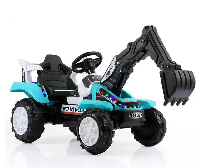 Mainan truk Cina untuk anak-anak, mobil mainan anak laki-laki ekskavator listrik seluncur naik mobil Remote Control mainan listrik anak-anak