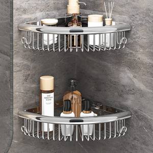 Organisateur de douche d'angle en laiton chromé, étagère de douche d'angle en laiton, support de douche d'angle - Product Image 2