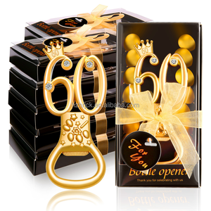 <span class=keywords><strong>Regalo</strong></span> de <span class=keywords><strong>Aniversario</strong></span> o Cumpleaños, Abridor de Botellas de Cerveza de Aleación de Zinc Dorado para Mujeres y Hombres, para 40, <span class=keywords><strong>50</strong></span>, 55, 60, 70 y 80 Años - Product Image 5