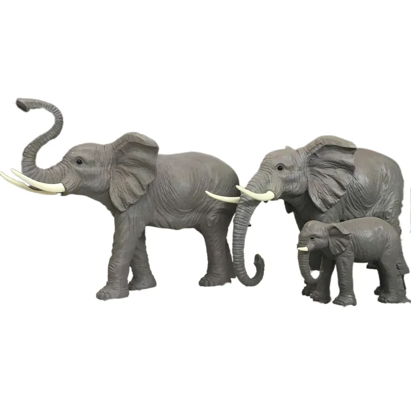 좋은 가격 야외 장식 및 가구 유리 섬유 동물 코끼리 조각