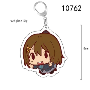 Kawaii K-ON! Figurines d'anime Porte-clés en acrylique Hirasawa Yui Mio Tainaka Ritsu Kotobuki Tsumugi Nakano Azusa Porte-clés Sac Pendentif de voiture - Product Image 2