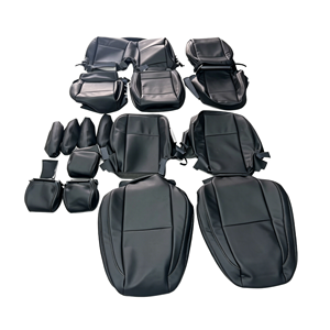 Ensemble complet de 5 pièces de housses de siège de luxe en fourrure à motif litchi pour Mercedes-Benz Vito V-Class, pour sièges de style véhicule d'origine - Product Image 1