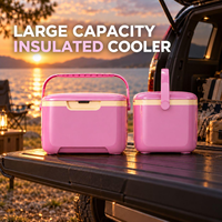Grande glacière isotherme portable pour aliments et boissons avec couvercle sécurisé pour le camping, la pêche, les voyages en plein air, vente en gros