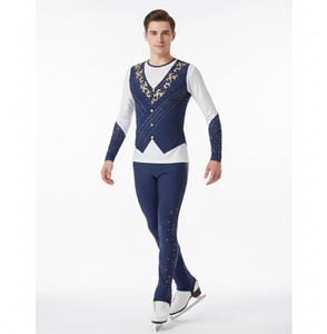 <span class=keywords><strong>Justaucorps</strong></span> de gymnastique à manches longues sur mesure en gros, respirant, pour femmes et hommes, tenue de danse rythmique, tenue de performance, costume de patinage sur glace - Product Image 4