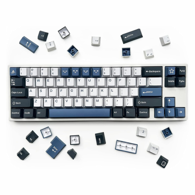 Arctic PBT Dye Sublimation Cherry Profile Keycap Double Shot Keyboard Keycaps
