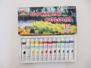 Offre Spéciale Non Toxique <span class=keywords><strong>Prix</strong></span> Bas Différentes Couleurs En Bouteille 6ml 12ml 16ml Riche Pigment <span class=keywords><strong>Gouache</strong></span> Peinture pour Enfants - Product Image 2