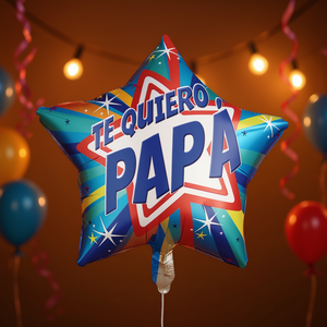 Party Love Te Quiero Papa Star Foil <b>Balloon</b> 45cm Father'S Day Party <b>Decoration</b> - Product Image 2