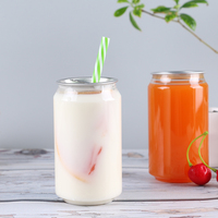 Bouteille en plastique transparente PET de 250 ml pour bière, gâteaux et boissons, avec couvercle facile à ouvrir