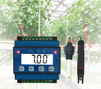 Transmetteur automatique de pH et d'EC pour hydroponie, 0-14pH, 0-20mS/cm, plage d'EC, 0 à 50 degrés Celsius, RS485 Modbus, pour serre et aquaponie