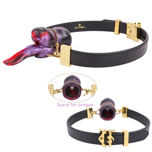 Light SM Atmosphere Monster Tongue Gag Fetish Slave Training Set Silicone Gag Leather Bondage Game Sex Toys Unisex Wholesale - Product Image 1
