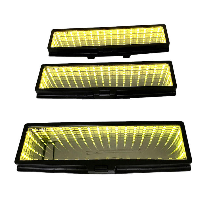 Заводская поставка, индивидуальные неоновые вывески, светодиодные зеркала заднего вида, Rgb, много цветов, зеркало для автомобиля