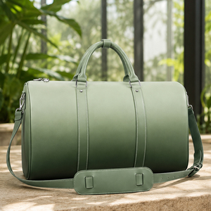 Bolsa de Viaje de Gran Capacidad en Cuero PU Suave Personalizada, Bolsa de Lona Ligera con Degradado de Color para Fin de Semana o Viajes Cortos - Product Image 5