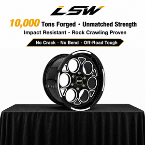 Jantes forgées LSR673s 5x114.3 15 16 17 pouces, nouveau design tendance, noir usiné pour Chevrolet Ford Jeep - Product Image 3