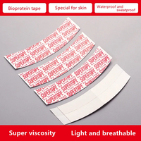Bandes adhésives transparentes double face en PU, imperméables, pour perruques en dentelle, extensions de cheveux, toupets