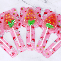 High Quality Halal 21g Strawberry Shape Sugar Snack Soft Stick Gummy Candy Bag