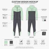 Ensemble de survêtement de sport personnalisé pour l'entraînement au printemps, deux pièces, respirant, vestes de sport, coupe-vent, ensemble de survêtement pour homme