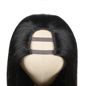 Nueva peluca No dejar cabello humano <span class=keywords><strong>V</strong></span> Parte peluca crudo <span class=keywords><strong>V</strong></span>, parte peluca <span class=keywords><strong>V</strong></span>, parte cutícula alineada pelucas de cabello humano para las mujeres negras - Product Image 6