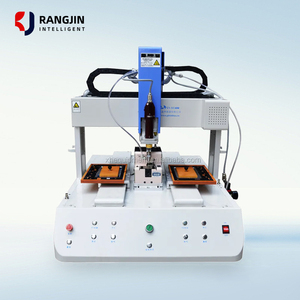 Rangjin High-Speed 4-Axis Desktop Automatic Screw Locking Robot for Electronics Assembly CE Certified <b>Glue</b> Dispensing Machine - Product Image 1
