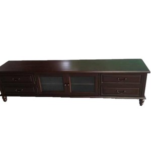 Mueble de TV de Madera Maciza de Cerezo, Estilo Retro Americano, Mueble de Almacenamiento para Sala de Estar, Uso Doméstico - Product Image 5