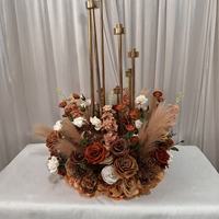 Harga Pabrik IFG Karangan Bunga Sutra Buatan Tangan Diameter 60cm untuk Dekorasi Lilin Pernikahan, Paskah & Natal