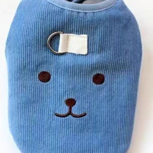 Chaleco para perros con diseño de animales, ropa acolchada de algodón amarillo para perros pequeños, abrigo cálido para otoño e invierno - Product Image 4