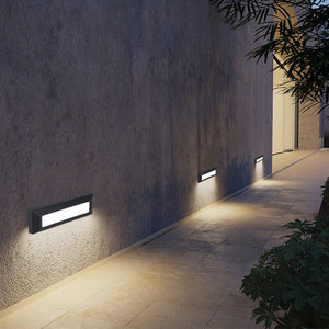 Lampe d'escalier d'angle étanche pour intérieur et extérieur, éclairage de marche d'escalier, 7W 6W, montage en surface, LED - Product Image 3