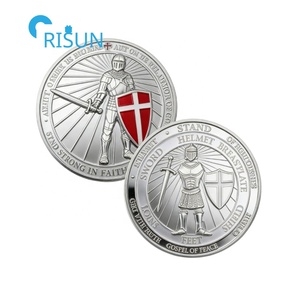 Moneda Conmemorativa de Paladín Caballero Templario: Cristo Defiende la Fe, Pon la Armadura Completa de Dios, Moneda de Desafío de Fe Personalizada - Product Image 2