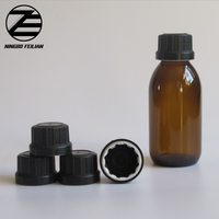 30ml ~ 500ml ambre sirop récipient en verre sirop contre la toux bouteille en verre liquide de médecine orale bouteille avec bouchon à l'épreuve des enfants