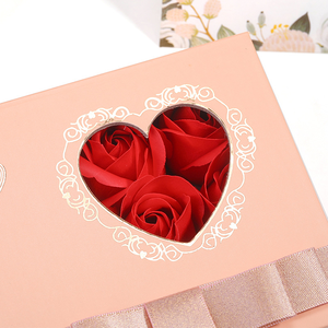 Caja de Regalo de Joyería con Collar de Corazón Rosa Grande Personalizado, Empaque de Papel Ecológico para Regalo del Día de la Madre - Product Image 3