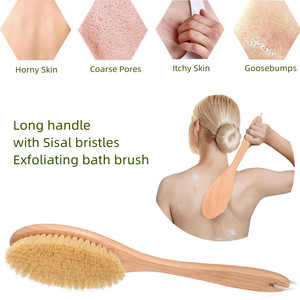 Vente en gros <span class=keywords><strong>de</strong></span> fournitures <span class=keywords><strong>de</strong></span> salle <span class=keywords><strong>de</strong></span> <span class=keywords><strong>bain</strong></span> Brosse à poils en fibre <span class=keywords><strong>de</strong></span> sisal végétalienne en bois à long manche Massage <span class=keywords><strong>Bain</strong></span> Douche Dos Spa Brosse <span class=keywords><strong>de</strong></span> <span class=keywords><strong>bain</strong></span> - Product Image 3