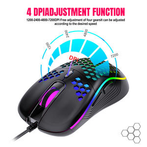 Hot-Selling 7200DPI Optical Gaming <strong>Mouse</strong> Ergonomic RGB USB Wired <strong>Mouse</strong> for Computer Office <strong>Gamer</strong> <strong>Mice</strong> Honeycomb Gaming <strong>Mouse</strong> - Product Image 2