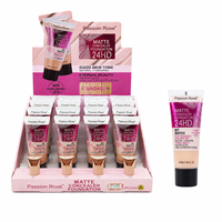 Fond de Teint Mat Correcteur Passion Rose 24HD Couvrance Totale Longue Durée Hydratant avec Acide Hyaluronique