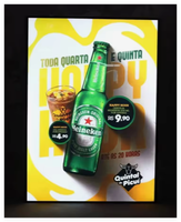 Boîte à lumière LED ultra-mince, affichage d'affiches éclairées, panneau de menu rétroéclairé pour entreprises et magasins - Panneau mural IP54 étanche