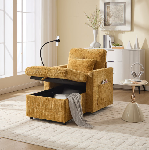 Amarillo mostaza + Chenilla + 1 Asiento