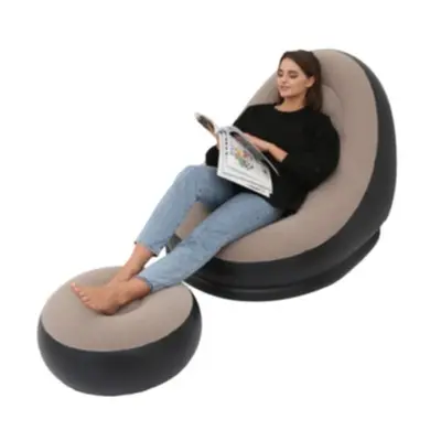 Nuovo gonfiabile pigro divano a due pezzi con il pedale addensato floccaggio divano cross-border per il tempo libero divano gonfiabile