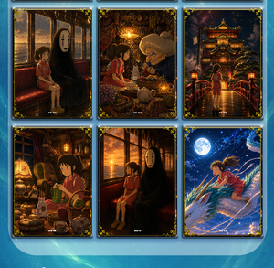 YQ Wholesale Japanese Anime Studio Ghibli <span class=keywords><strong>Hayao</strong></span> <span class=keywords><strong>Miyazaki</strong></span> Collection Art Board rare Fan Art Blind Box Board Game Gift Kids - Product Image 3