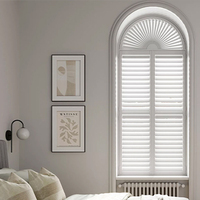 Volets de plantation sur mesure faits à la main, design Art Déco pour fenêtre française, décoration intérieure de haute qualité