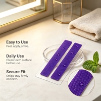Bandes blanchissantes pour les dents avec bandes blanchissantes blanches pour des dents éclatantes
