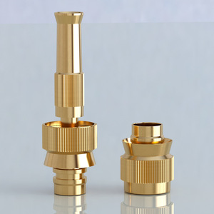 Boquilla de pulverización de cobre de 100-150 mm, cabezal de pistola de agua de alta presión recto para lavado de coches y jardín - Product Image 1