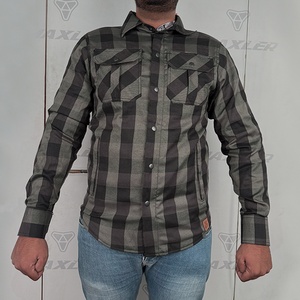Motorbike Flannel Riding Shirt Protective CE Approved <b>Motorcycle</b> Apparel OEM Wholesale Export Supplier - Product Image 2