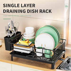 Multifunctional Kitchen <b>Dish</b> Rack for Countertop & Cabinet - Space-Saving Bowl Organizer with - Product Image 3