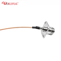 Câble RF flexible N femelle 4 trous à U.FL RG178 50 ohms pour l'interconnexion des équipements de communication sans fil