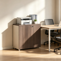 Meuble de rangement latéral de bureau en bois écologique de qualité E0, verrouillable, pour archives et dossiers