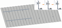 Tanda Seni |   Kit Braket Pemasangan Panel Surya L-Feet Aluminium untuk Atap Logam Seng Sistem Pemasangan PV Surya