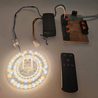 Ventilateur de plafond LED à intensité variable réglable 5 CCT, 20W, 120V, 118mm, avec télécommande et interrupteur à chaîne, certifié ETL FCC