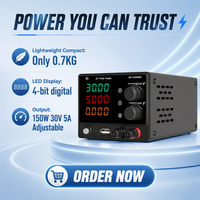 Alimentation CC régulée réglable MYAMi MY-K3005MS 30V 5A 150W à succès avec 9 ports USB 2A 18W à charge rapide pour réparation mobile