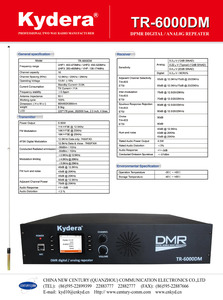 Kydera dmr répéteur vhf uhf avec Analogique et Numérique 2 Modes <span class=keywords><strong>station</strong></span> de <span class=keywords><strong>base</strong></span> pour relais TR-6000DM - Product Image 5